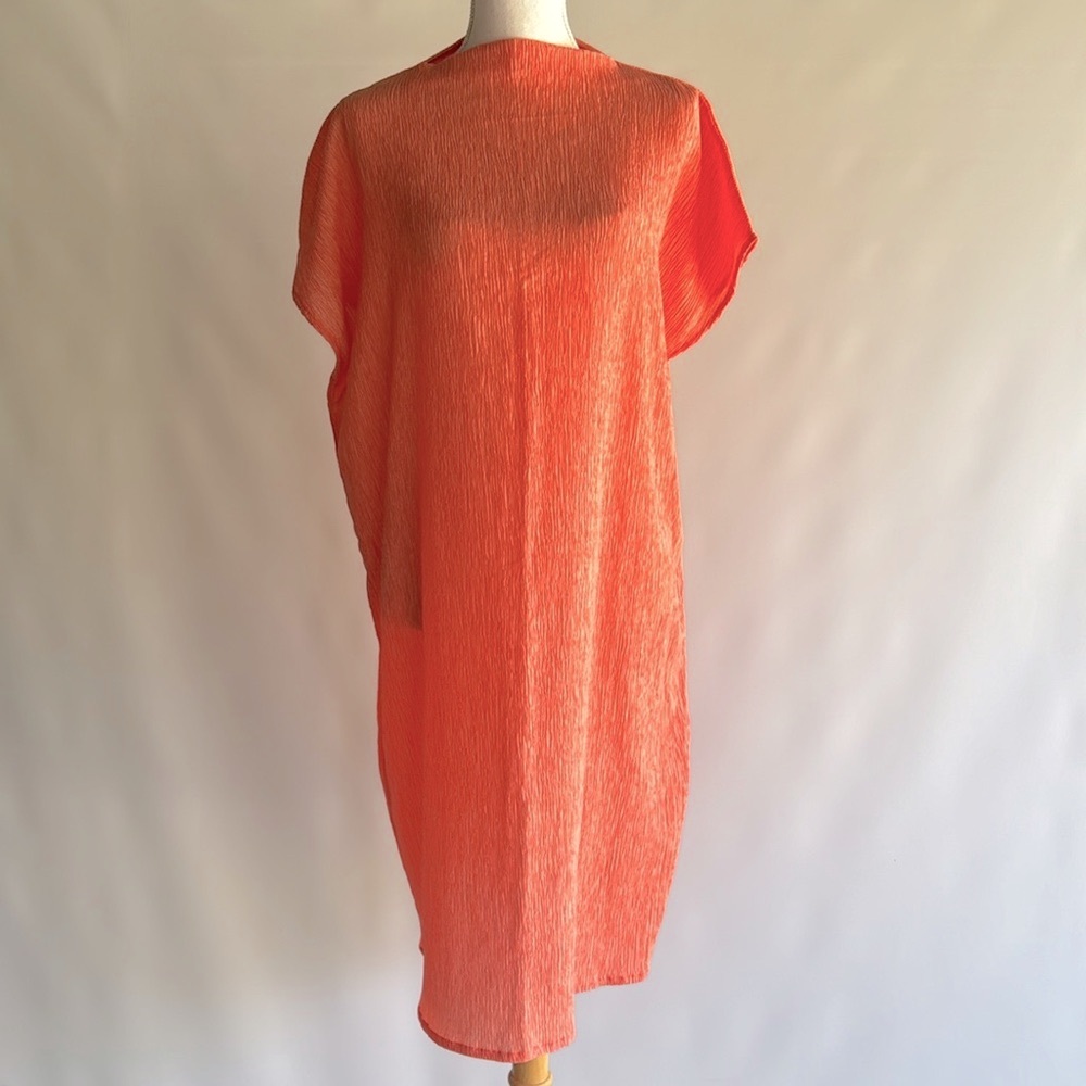 COS Midi Length Oversized Crinkle Dress - sz S